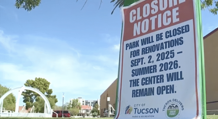 El Parque Armory en Tucson cierra por proyecto de renovación de un año