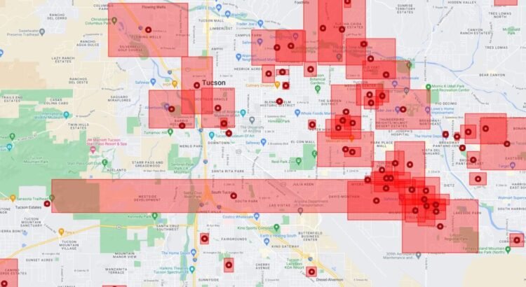 Un fallo eléctrico provoca un apagón masivo en toda la zona de Tucson.